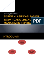 3a. Sistem Klasifikasi Pasien Dalam Ruang Lingkup Manajemen Keperawatan