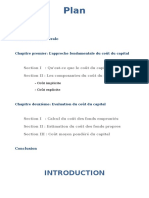 Introduction Générale: Section I: Qu'est-Ce Que Le Coût Du Capital? Section II: Les Composantes Du Coût Du Capital