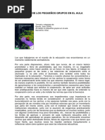 La Dinamica de Los Pequeos Grupos en El Aula