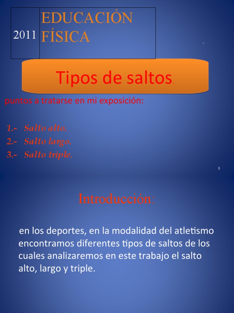 Atletismo Tipos de Saltos | PDF | Deporte del atletismo | Recreación