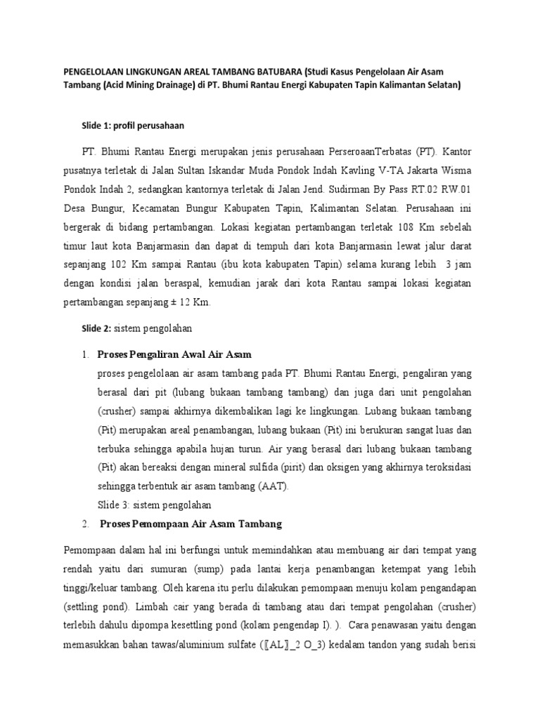 Pertambangan dan Pengelolaan Lingkungan di Desa Tanjungsari