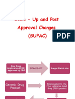 Scale - Up and Post Approval Changes (Supac)