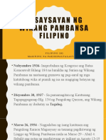 Kasaysayan NG Wikang Pambansa Filipino
