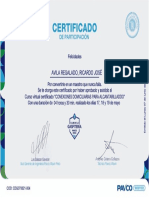 Certificado Curso Mayo 2021