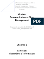 Cours - Chapitre1 - Communication Et SI