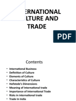 International Culture and Trade