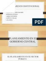 Planificación institucional gobierno central