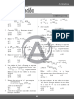 Problemas de sistemas de numeración y operaciones con numerales