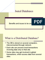 Distributed Databases: Benefits and Issues To Be Considered