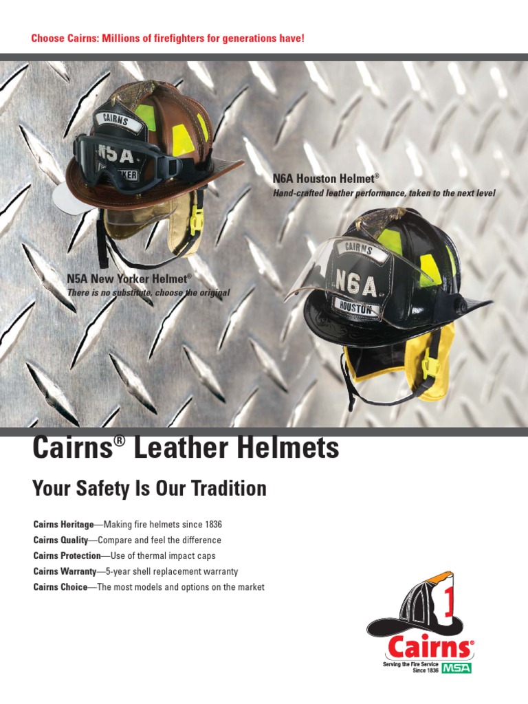 Cairns Leather Helmets Your Safety Is Our Tradition PDF Vehicles