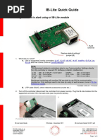 Short Guide How To Start Using of IB-Lite Module