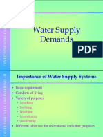 Water Supply Demands