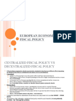 European Economics: Fiscal Policy