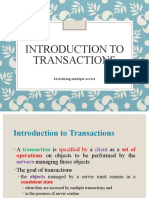Lec 13 - Distributed Processing - Introduction To Transactions