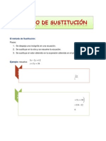 Método de Sustitución