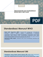 Analisis Farmakognostik Dan Standardisasi Bahan Baku Obat Alam