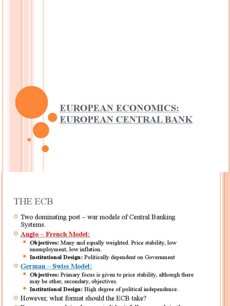 ECB Central Banking Models Explained | PDF | Monetary Policy | Inflation