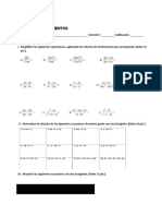 ALGEBRA EXAMEN 2