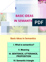 Unit 1, Basic Ideas in Semantics - Handout