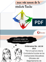 Ordenanza No. 182 DE 2013 Por el cual se crea la Contraloría Escolar en las Instituciones Educativas Oficiales del Departamento de Cundinamarca - PDF Free Download