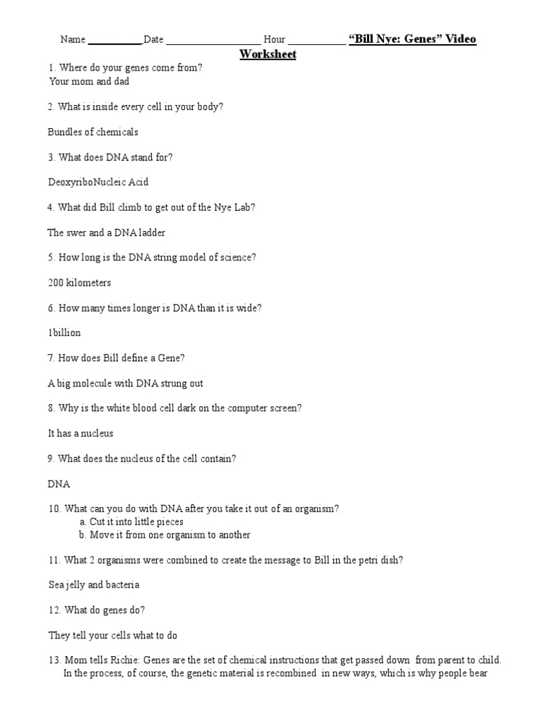 Bill Nye: Genes\, image size:768x1024