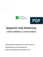 Request For Proposal: Cruise Terminal & Yacht Marina