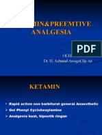 Ketamin & Preemtive Analgesia