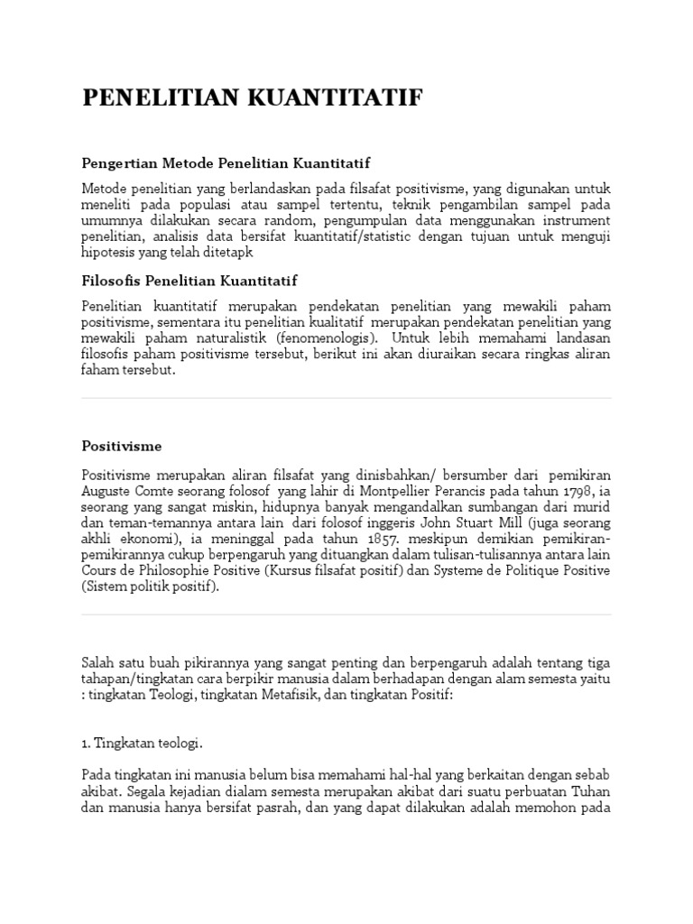 Penelitian Kuantitatif Pdf