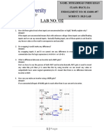DLD Lab Assignment No 1 Bscs-2a 057