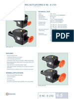 Electric Actuators for Butterfly Valves - E 50 to E 210 Technical Specs
