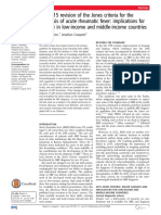 The 2015 Revision of The Jones Criteria For The Diagnosis Acute Reumatic Disease