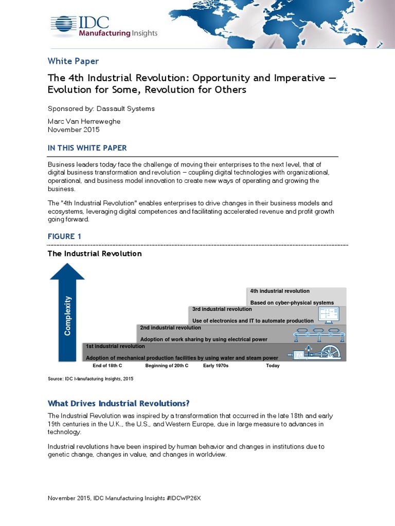 4th Industrial Revolution | PDF | Internet Of Things | Supply Chain