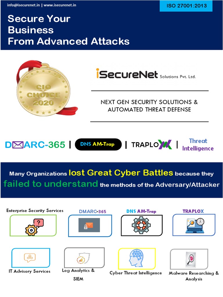 iSecureNet Products-DS25012020 | PDF | Domain Name System | Phishing