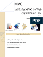 MVC Ile Web Uygulamaları - 16 (JQuery)