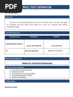 Well Test Operator Interview Guide | PDF | Pressure | Transparent Materials
