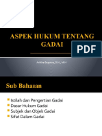 Aspek Hukum Tentang Gadai