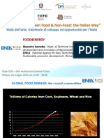 BioEconomy Between Food & Non-Food - The Italian Way Stato Dell Arte, Traiettorie Di Sviluppo Ed Opportunità Per L Italia PDF