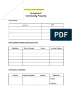 Schedule C Community Property: Use This Template To Edit The Schedule C For ALL Living Trusts