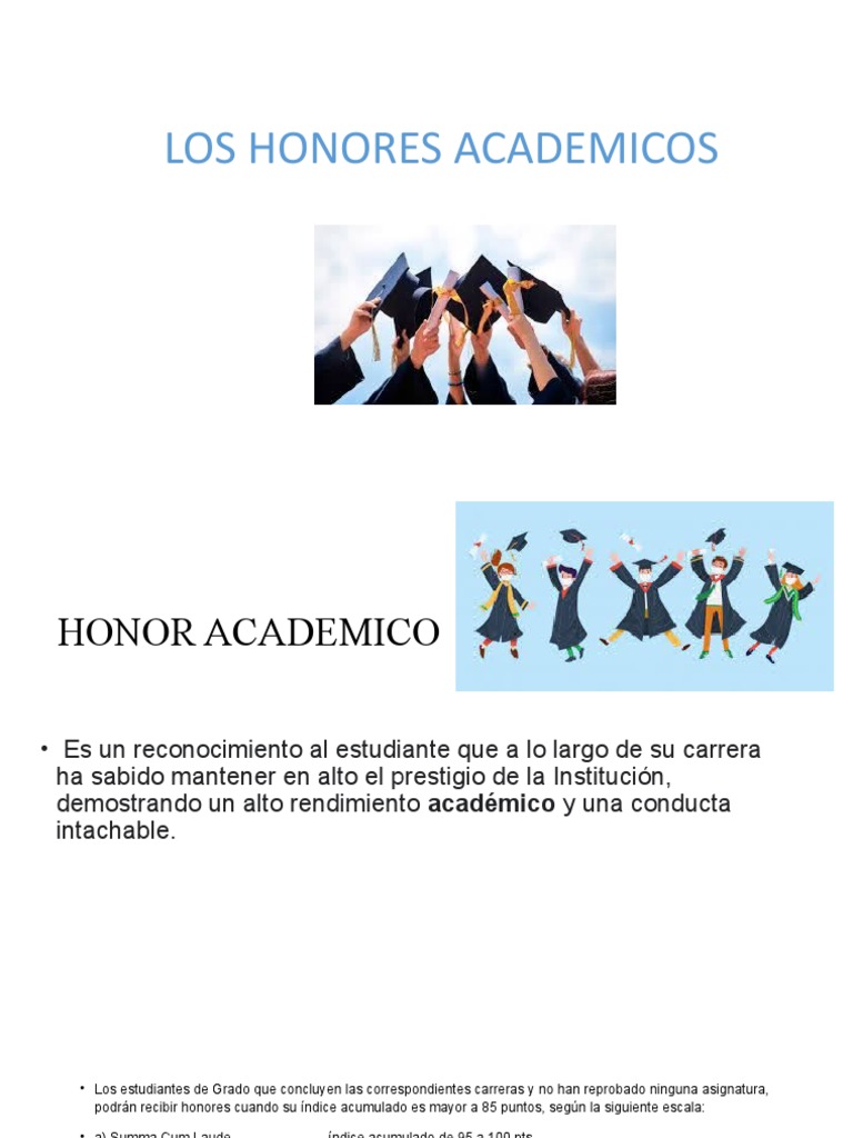 Los Honores Académicos | PDF