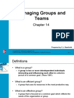 Managing Groups and Teams: Prepared by C.J. Bamforth