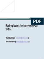 Routing Issues in Deploying MPLS VPN