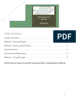 Adult Education Module Workbook