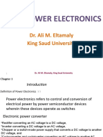 Ee432 Power Electronics: Dr. Ali M. Eltamaly King Saud University