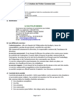 Leçon N°1 Création de Fichier Commerciale