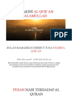 Meyakini Al Quran Kalamullah