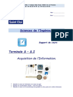 Cours Acquisition de Linformation