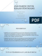 Persiapan Pasien Untuk Pemeriksaan Penunjang