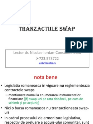 opțiuni și acorduri de swap)