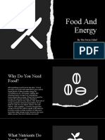 Food and Energy: by Tim Feras Esbel (Biology Project)
