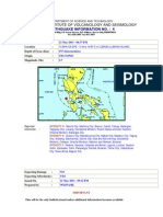 DOST-Phivolcs - Eartquake - 21 Mar 2011 - 0637 PM East of Lubang Island